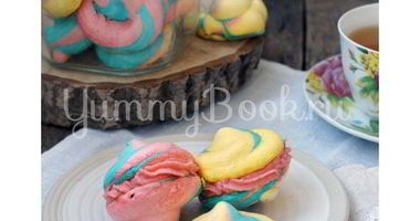 Рецепт Разноцветного безе