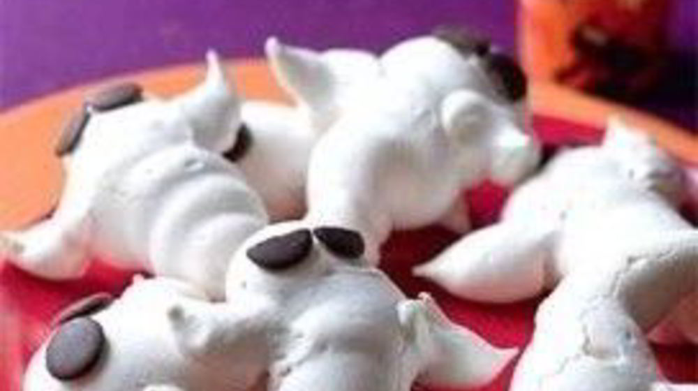 Как приготовить сладких привидений из безе