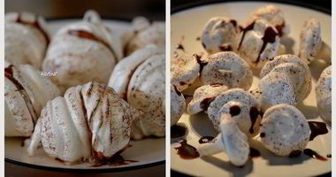 Рецепт Украшений из безе с шоколадом