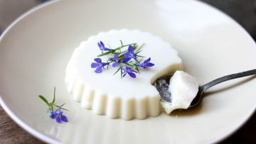 Рецепт Бланманже творожно-банановое