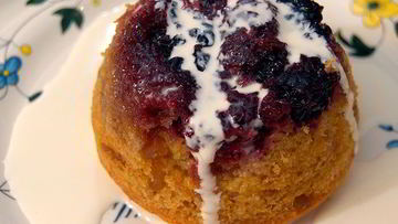 Рецепт Ежевичных пудингов с имбирем