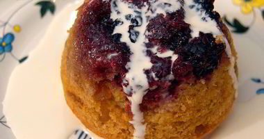 Рецепт Ежевичных пудингов с имбирем