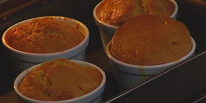 Рецепт ежевичных пудингов с имбирем