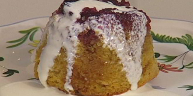 Рецепт ежевичных пудингов с имбирем