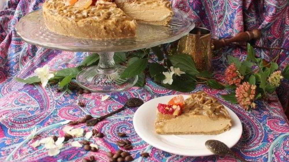 Как приготовить чизкейк халва-кофе-кардамон