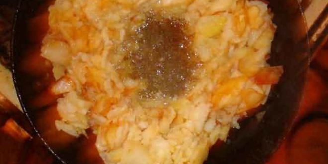 Рецепт картошки с халвой