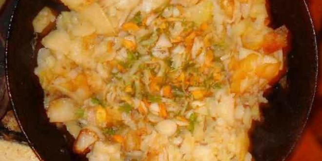 Рецепт картошки с халвой