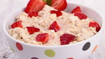Рецепт Клубничного десерта из овсяных хлопьев