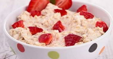 Рецепт Клубничного десерта из овсяных хлопьев