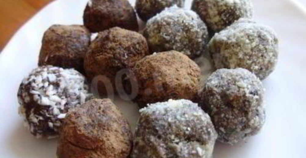 Рецепт конфетки из чернослива, грецких орехов и шоколада