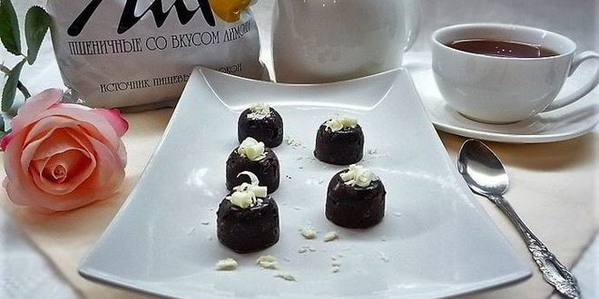 Рецепт конфет с вяленой вишней и отрубями