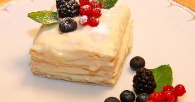 Рецепт Десерта Мильфей с кремом из маскарпоне