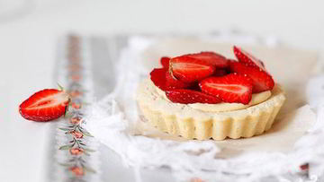 Рецепт Корзиночек с заварным кремом и клубникой