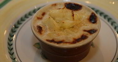 Рецепт Крема-карамели из геркулеса с запеченными яблоками