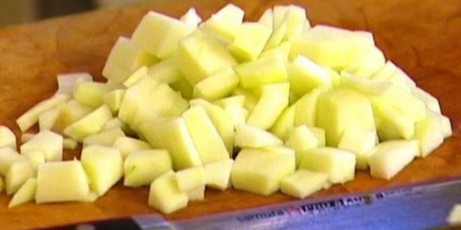 Рецепт крема-карамели из геркулеса с запеченными яблоками