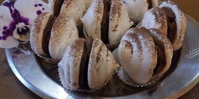Рецепт меренг с шоколадным кремом