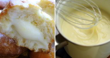 Рецепт Пончиков с заварным кремом