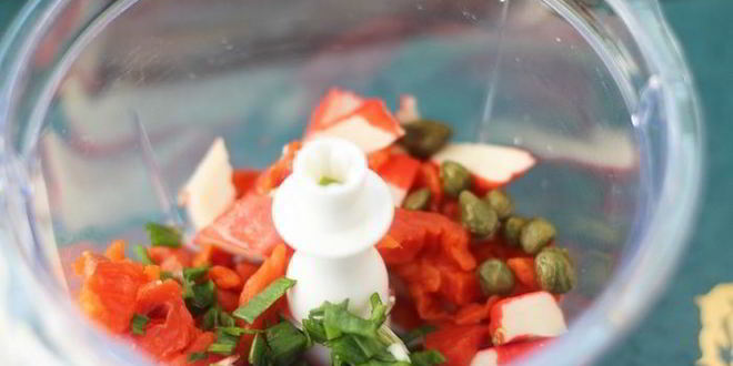 Рецепт закусочного мини-крепвиля с творожным кремом