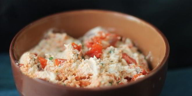 Рецепт закусочного мини-крепвиля с творожным кремом