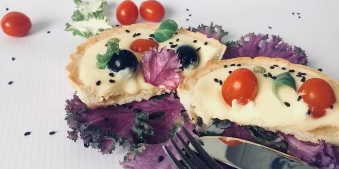 Рецепт закусочных корзинок с заварным кремом из пармезана