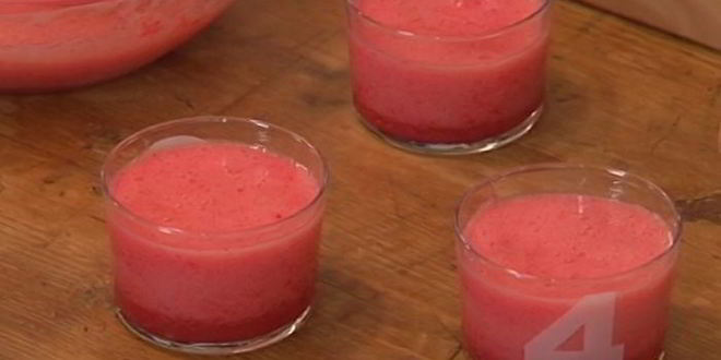 Рецепт малинового желе с пузырьками