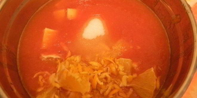 Рецепт томатна-фруктового мармелад