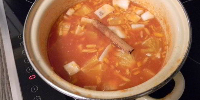 Рецепт томатна-фруктового мармелад