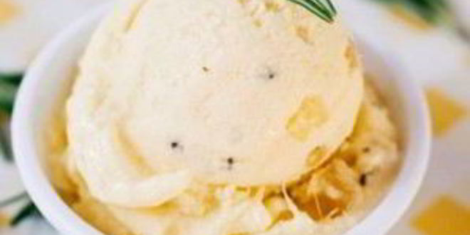 Рецепт ананасового мороженого с розмарином