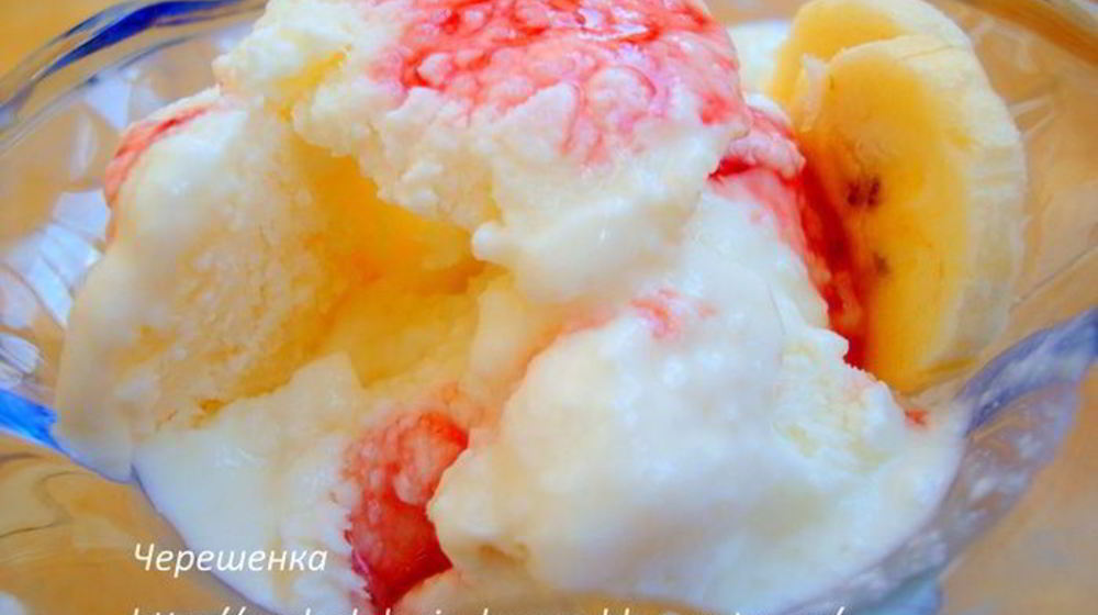 Как приготовить дынно-бананового мороженое