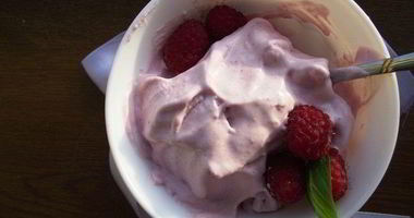 Рецепт Малинового пломбира