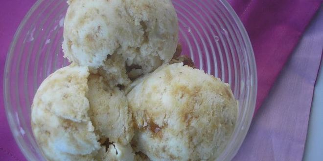 Рецепт мороженого на вьетнамском йогурте с грильяжем