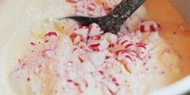 Рецепт мятна-ванильного сливочного мороженого