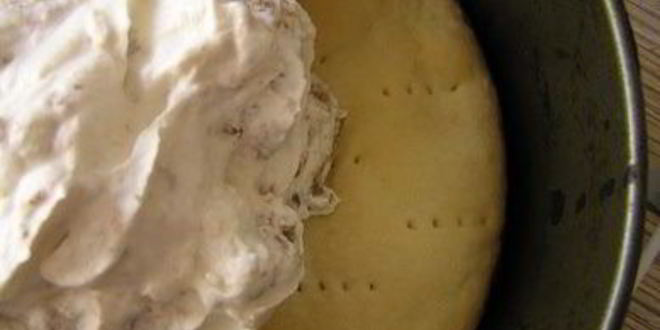 Рецепт торта-мороженого с безе и красными ягодами