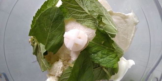 Рецепт ягодного мороженого с мятой