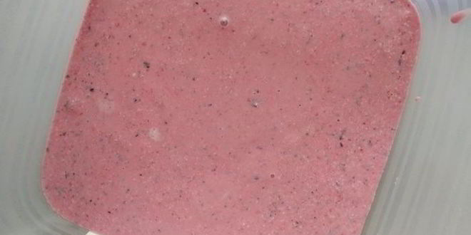 Рецепт ягодного мороженого с мятой