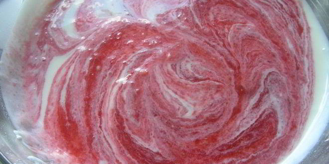 Рецепт йогуртова-клубничного мусс с киви