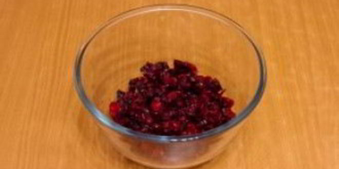 Рецепт клюквенного мусса