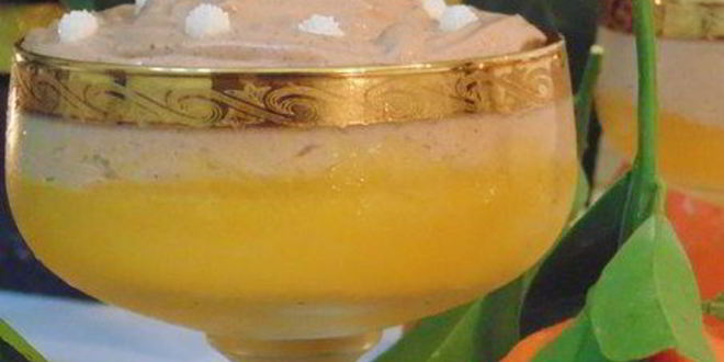Рецепт мандаринового желе с шоколадным муссом