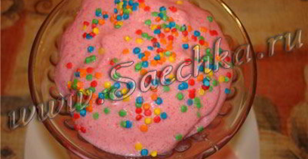 Рецепт фруктовый мусс