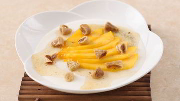 Рецепт Мусса личи с манго в саке