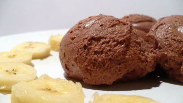 Рецепт Шоколадного мусса на йогурте с бананами