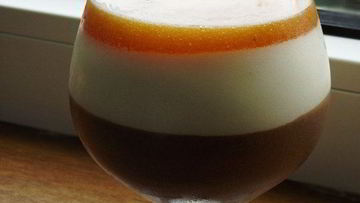 Рецепт Шоколадного мусса с нежным сливочным кремом и абрикосовым желе