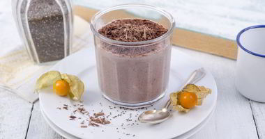 Рецепт Шоколадного мусса с вишнями