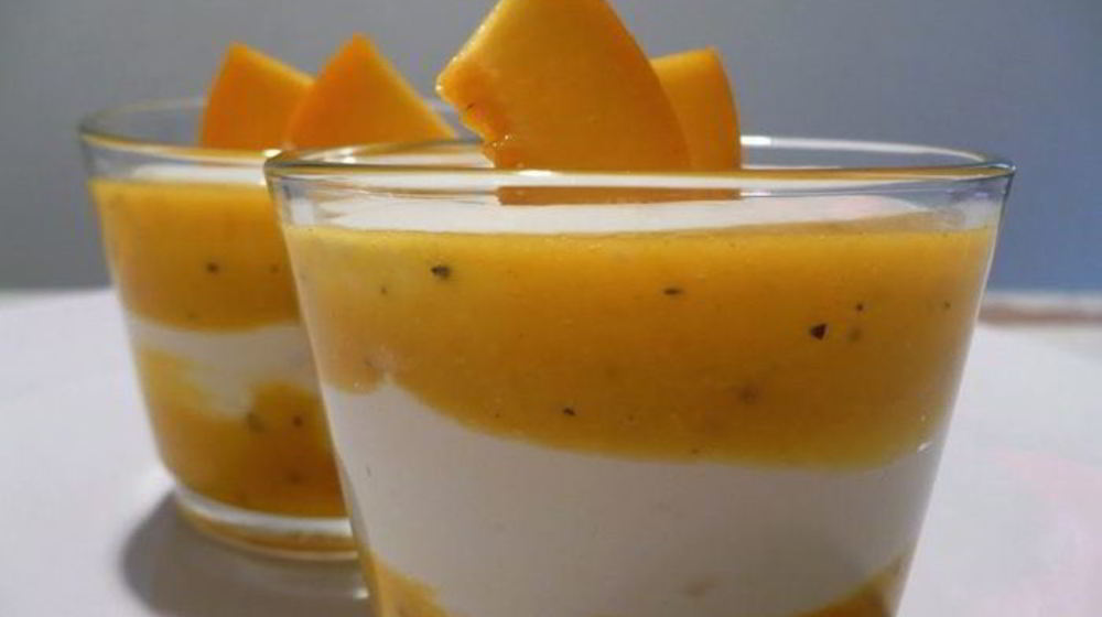 Как приготовить творожный крем с муссом из персика и маракуи