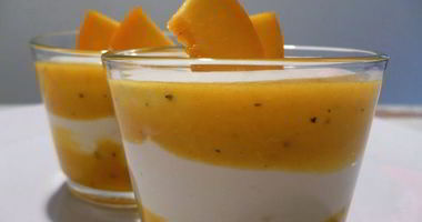 Рецепт Творожного крема с муссом из персика и маракуи