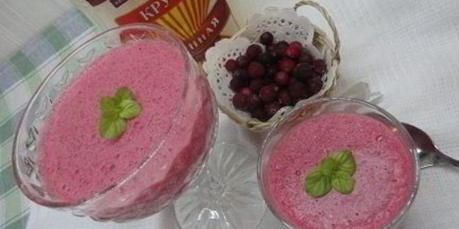 Рецепт ягодного мусса