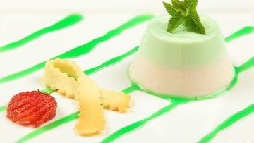 Рецепт Мятной панны котта