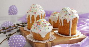 Рецепт Апельсинового бездрожжевого кулича