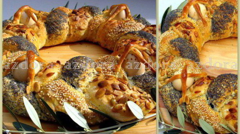 Как приготовить итальянскую пасхальную косу с начинкой
