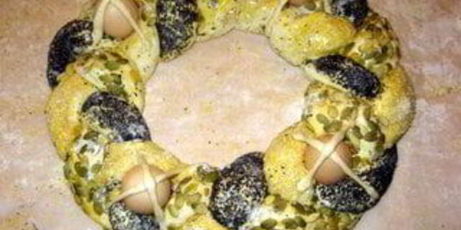 Рецепт итальянской пасхальной косы с начинкой